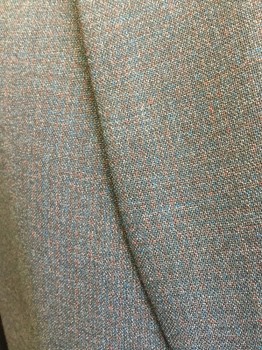 Mens, Sportcoat/Blazer, PAUL SMITH, Charcoal Gray, Teal Blue, Red Burgundy, Wool, Solid, 44S, Notched Lapel, 2 Button Front, Pocket Flap,