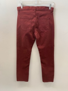 DL1961, Red Burgundy, Poly/Cotton, Girls, Top Pockets, Zip Front, Skinny Jeans, 2 Back Pockets
