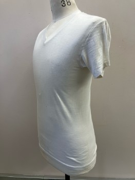 TOWNCRAFT, Off White, V Neck, S/S