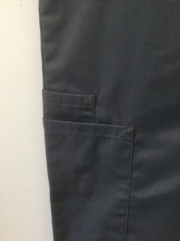 CHEROKEE, Graphite Gray, Polyester, Cotton, Drawstring, 1 Back Pocket, 1 Right Cargo Pocket