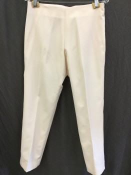 Womens, Suit, Pants, MTO, Lt Pink, Polyester, Cotton, Solid, Pants:  Light Pink, with Cream Lining, Side Zip, Split Side Hem