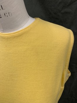 Womens, 1960s Vintage, Suit, Piece 3, KIMBERLY, Yellow, Wool, Solid, B 40, Shell, Zip Back, Pullover,