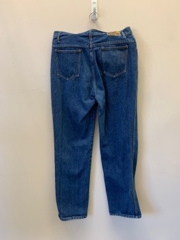 Mens, Jeans, MECHANIC, Denim Blue, Cotton, Solid, 30/31, 5 Pockets, Zip Fly, Belt Loops,