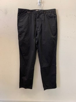 NORSE PROJECTS, Black, Cotton, Side Pockets, Zip Front, F.F, 2 Back Welt Pockets