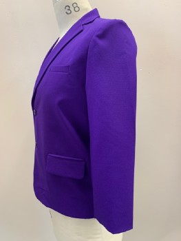 Childrens, Suit Piece 1, GINO GIOVANNI, Purple, Polyester, Solid, 14, L/S, 2 Button, Notched Lapel, Single Breasted, 3 Pockets,