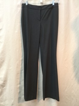 Womens, Suit, Pants, NINE WEST, Heather Gray, Polyester, Viscose, Heathered, 4, Flat Front,