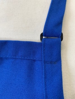 DAYSTAR, Blue, Poly/Cotton, Solid, Twill, No Pockets, Adjustable Buckle at Neck Strap, Self Ties at Waist