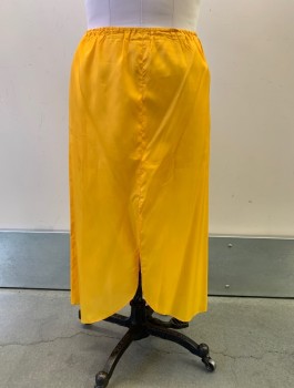 Womens, 1980s Vintage, Piece 2, ALBERT NIPPON, Yellow, Polyester, Elastic Waist, Half Slip,scallop Front, Goes with Matching Dress