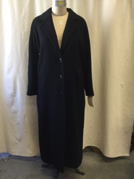 CALVIN KLEIN, Black, Wool, Synthetic, Solid, Button Front, Collar Attached, Notched Lapel, 2 Pockets,