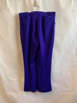 MTO, Purple, Polyester, Solid, Geometric, 4 Pockets, Zip Fly