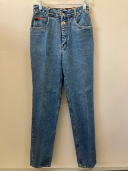 Womens, Jeans, LAWMAN, W: 26, Denim Blue, F.F, Zip Front, Belt Loops, 5 Pockers