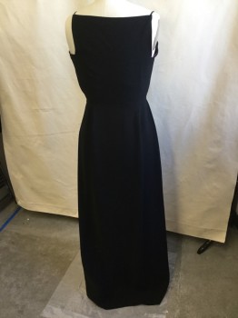 Womens, Evening Gown, TAHARI, Black, Pink, Polyester, Solid, 10, Black with Pink Upper Top  & Black Bottom Lining, Spaghetti Straps, Side Zip