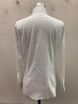 Anto, White, Cotton, Stripes, 1970s Repro, L/S, Button Front, Collar Attached, Minor Stains