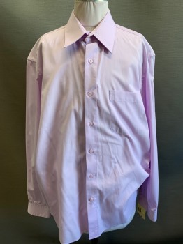 MARQUIS, Lavender Purple, Cotton, Polyester, Solid, Boys Dress Shirt, L/S, Button Front, C.A., 1 Pocket,
