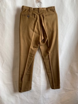 KOTZIN, Tan Brown, Cotton, Top Pockets, Zip Front, F.F, 2 Back Pockets, Self Diagonal Stripes