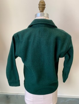 JOHNSON, Forest Green, Black, Wool, 2 Color Weave, Zip Front, Welt Pockets, **MULTIPLES