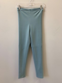 Mens, Sci-Fi/Fantasy Pants, NO LABEL, Mint Green, Gray, Polyester, Solid, 26/29, F.F, Side Netted Bands, Zip Back, Made To Order,