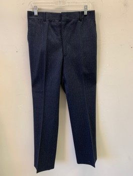 ACADEMY AWARD , Navy Blue, Pink, Blue, White, Wool, Stripes - Pin, Flat Front, Zip Fly, 4 Pockets, Belt Loops,