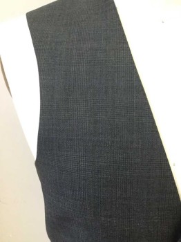 RALPH LAUREN, Gray, Black, Wool, Plaid, Single Breasted, 2 Buttons, Hand Picked Collar/Lapel, 3 Pockets, Double, See FC024113 - FC024115