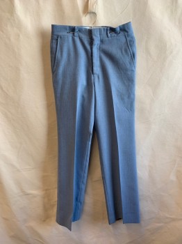 CLASSIC COLLECTION, Lt Blue, Polyester, Solid, F.F, 4 Pockets,