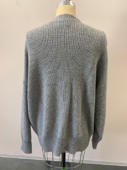 OUTERKNOWN, Gray, Cotton, Alpaca, Knit, V-N, Single Breasted, B.F.