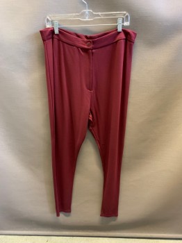 ASOS CURVE, Red Burgundy, Viscose, Polyester, Zip Front, 2 Patch Pockets At Back