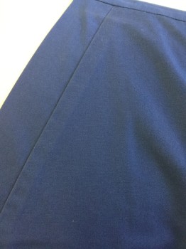 CHEROKEE, Navy Blue, Polyester, Cotton, Solid, V-neck, 1 Pocket, Short Sleeves,