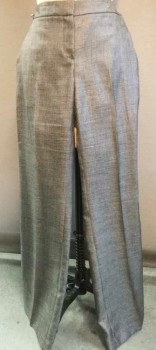 Womens, Suit, Pants, THEORY, Gray, Wool, Polyester, Solid, 4