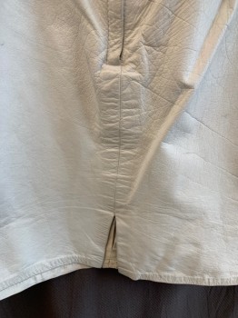 PHILIP NOEL, White, Leather, Solid, Strapless, Boning In Front, Back Zip, Back Vent