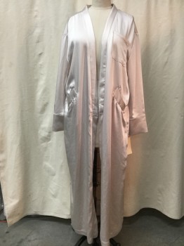 Womens, SPA Robe, HOUSE, Champagne, Polyester, Solid, M/L, Heavy Silky Feel, Oversized, No Belt or Loops