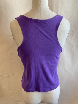 Womens, Athletic, GEAR UP, Magenta Pink, Purple, Cotton, Nylon, Color Blocking, B: 28, V-N, Sleeveless, Attached Under Top