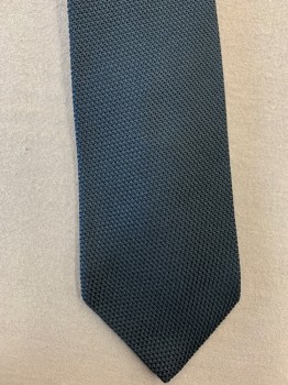 Mens, Tie, THE WILGER CO, Navy Blue, Silk, Solid, O/S, Four in Hand