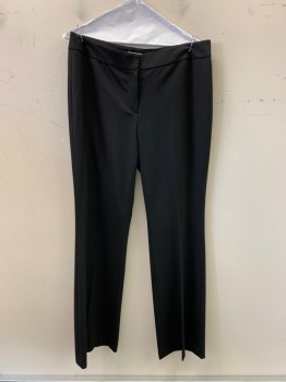 Womens, Casual Pants, NINE WEST, Black, Polyester, Solid, 8, F.F, Zip Front