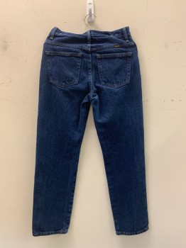 Mens, Jeans, RUSTLER, Denim Blue, Cotton, Solid, 29/32, F.F, Top Pockets, Zip Front, Belt Loops