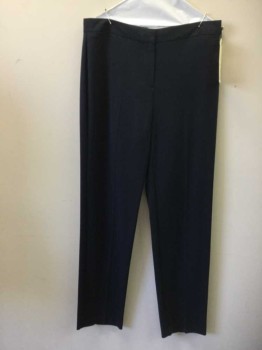 Womens, Slacks, M&S COLLECTION, Navy Blue, Synthetic, Solid, W 32, Navy