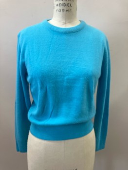 Womens, Sweater, HELEN SUE, B 36, Blue, Acrylic, L/S, CN, Pullover