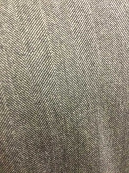 NINO CIOPPA, Gray, Wool, Herringbone, Single Breasted, Notched Lapel, 2 Buttons,  3 Pockets, Multiple, See FC021243 & FC021245
