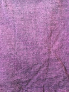 NL, Purple, Black, Cotton, Solid, Harem Pants, Purple and Black Micro Weave, Drawstring Waist, Pleated, Skinny Ankle