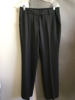 Womens, Suit, Pants, ANNE KLEIN, Moss Green, Polyester, Solid, 4, Flat Front, 2 Pockets,