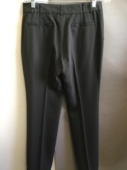 Womens, Suit, Pants, ANNE KLEIN, Moss Green, Polyester, Solid, 4, Flat Front, 2 Pockets,