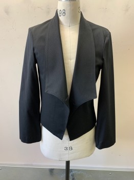 Mens,  Waiter Jacket, ANGELICA, Black, Poly/Cotton, Solid, 38, Shawl Lapel, No Buttons
