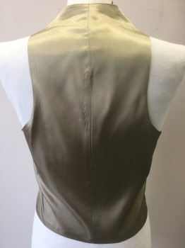Mens, 1980s Vintage, Suit, Vest, OSCAR DE LA RENTA, Taupe, Lt Orange, White, Wool, Tweed, 40L, 6 Buttons, Single Breasted,
