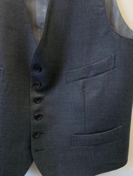TOM FORD, Gray, Wool, Solid, 6 Button, 4 Pocket