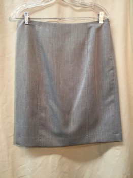 LE SUIT, Heather Gray, Polyester, Solid, Heather Gray