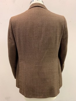 ACADEMY AWARD, Brown, Lt Gray, Black, Red, Wool, Tweed, Notched Lapel, Over-sized Lapel, Single Breasted, Button Front, 2 Buttons, 3 Pockets
