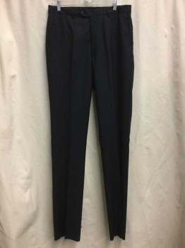Mens, Suit, Pants, JOS A BANK, Navy Blue, Gray, Wool, Stripes, OPEN, 34, Navy, Thin Gray Stripes,
