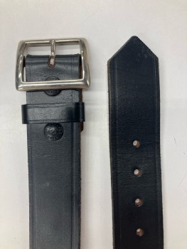 Unisex, Fire/Police Belt, JAY-PEE, 28, Black, Leather, Silver Open Buckle