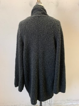 Womens, Cardigan Sweater, VINCE, Black, Wool, Cashmere, S, No Closures, 2 Pockets, Nubby