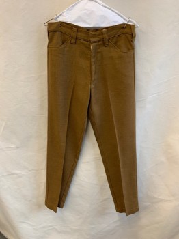 NL, Tan Brown, Cotton, Top Pockets, Zip Front, F.F, 2 Back Pockets