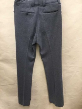 Mens, Slacks, LEVI'S, Gray, Polyester, Cotton, Solid, Ins:36, W:30, Double Knit, Flat Front, Zip Fly, 4 Pockets, 1" Wide Thick Belt Loops, Boot Cut,